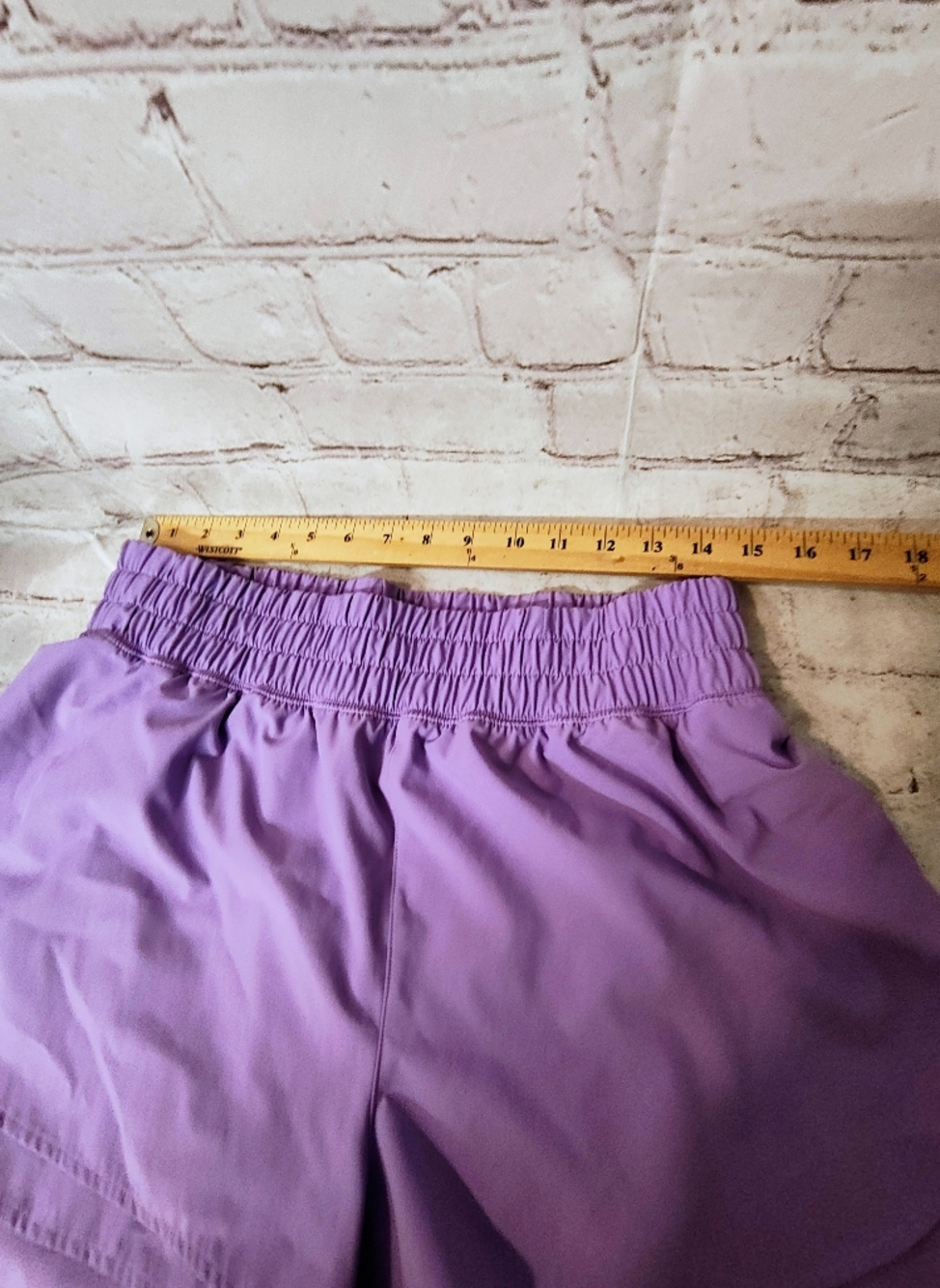 Calia Step Up Women's Shorts Lavender Purple Petal High Rise Shorts L - Picture 7 of 12